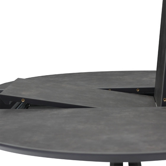 Comedor Circular Extendible Brixton con 6 Sillas Giratorias Westbourne