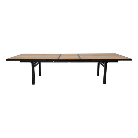 Set Comedor Extendible Más 10 Sillas Santorini Black