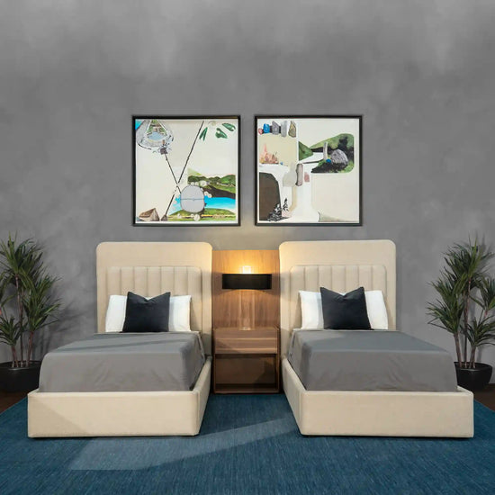 Set de 2 Camas Individuales Novi