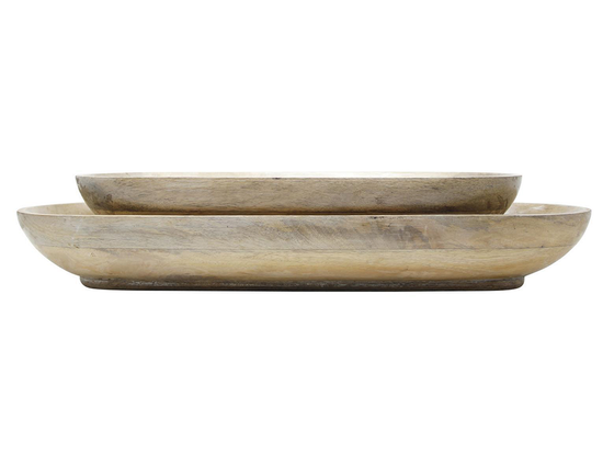 Set 2 Charolas Oval Estilo Nordico