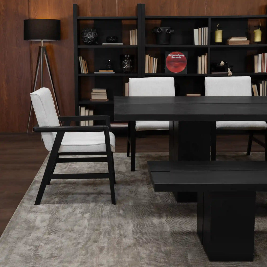 Comedor de 2.4M con Banca y 5 Sillas Cabos