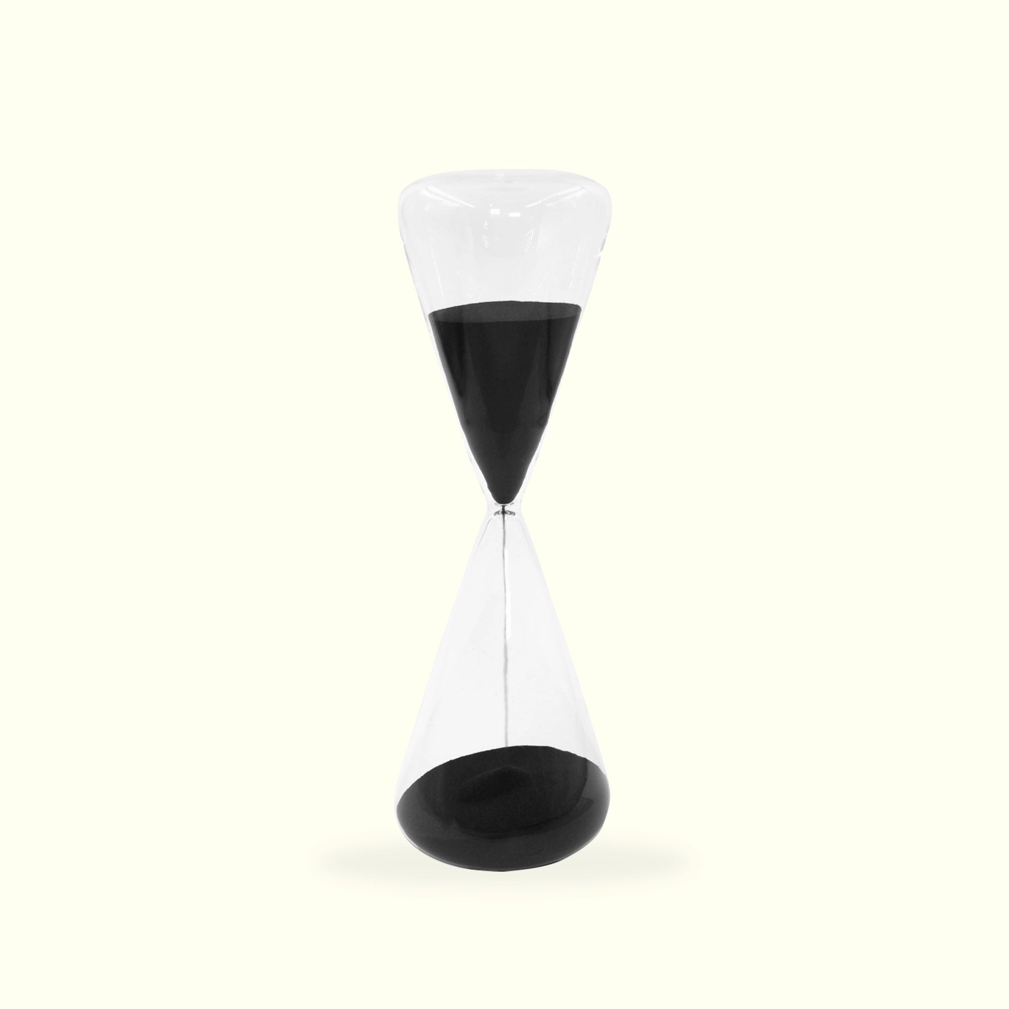 Reloj Decorativo Jack de Vidrio con Arena Negra