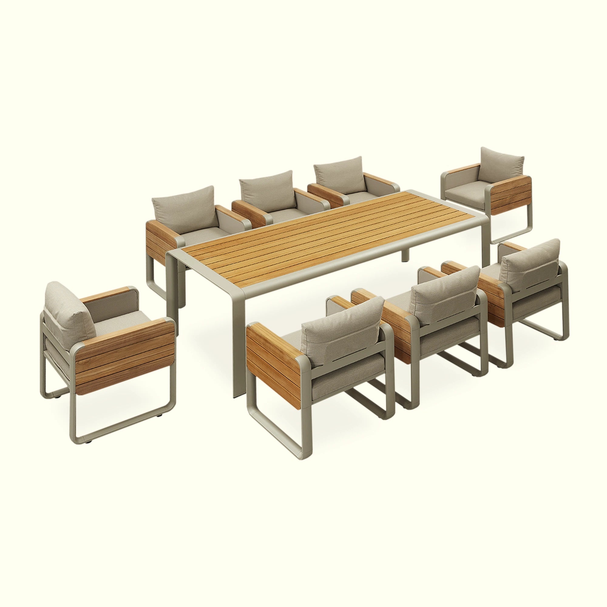Set Comedor Mas 8 Sillas de Exterior Nottingham