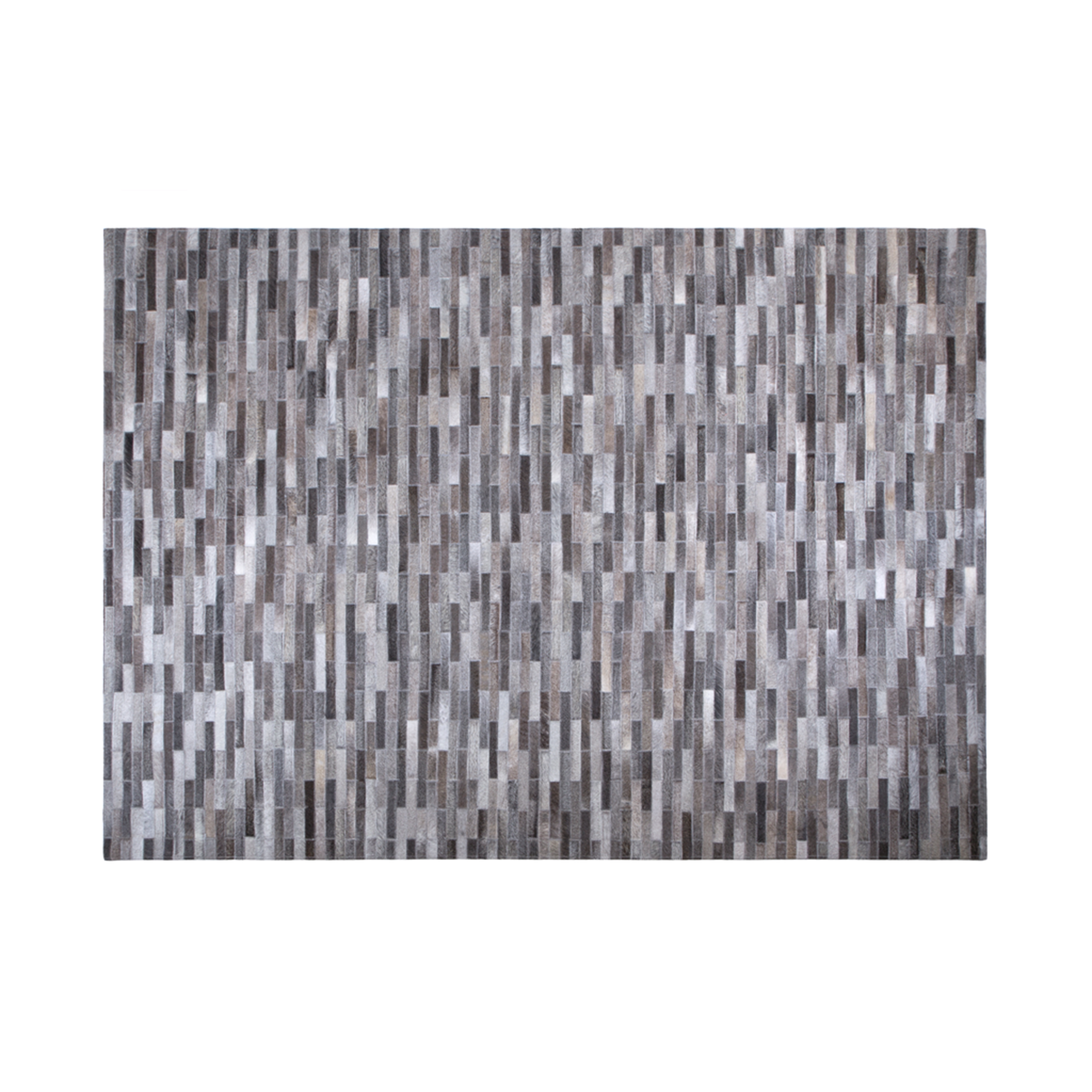 Tapete Cow Hide Rug Brick Dark Grey
