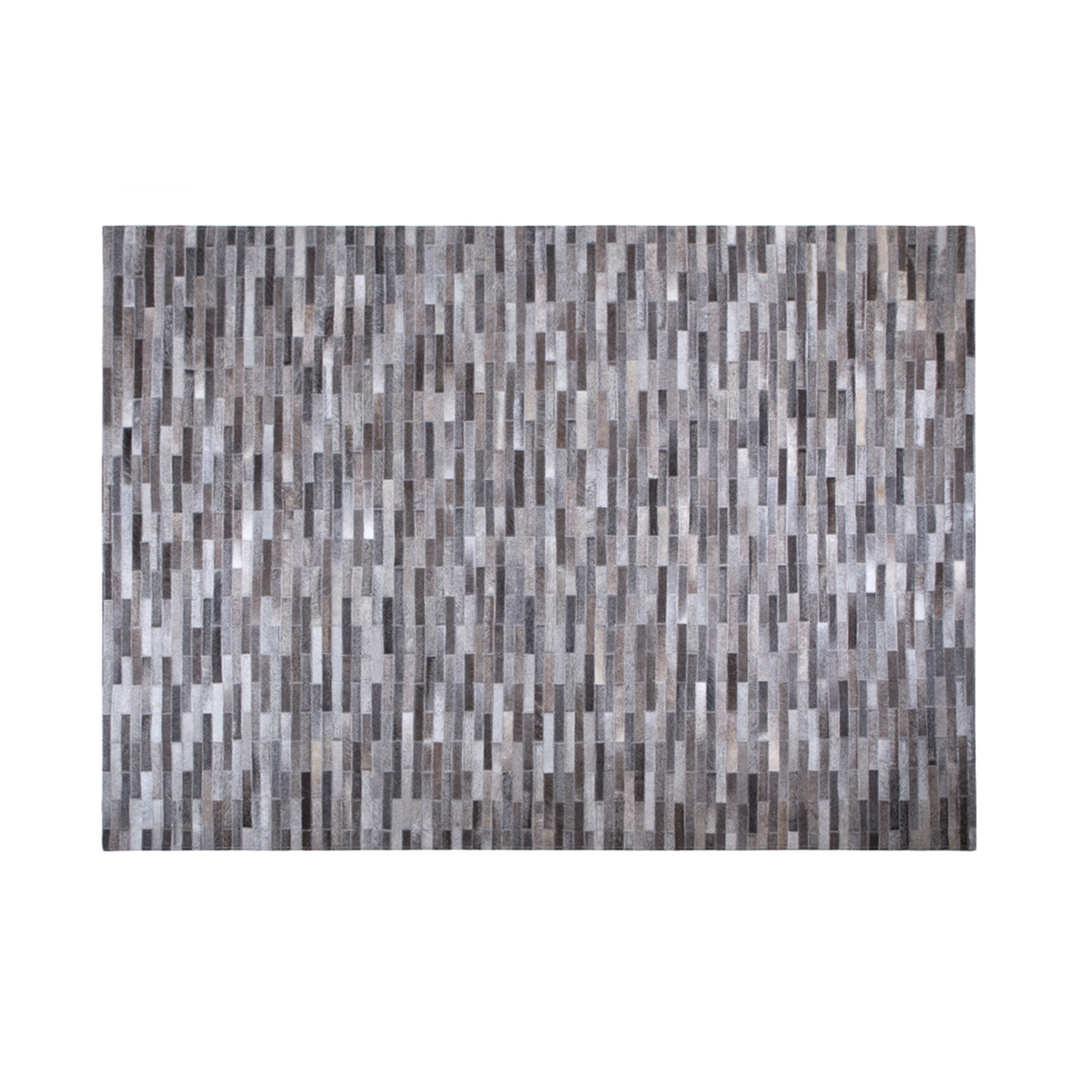 Tapete Cow Hide Rug Brick Dark Grey