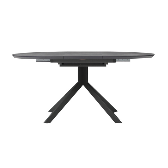 Comedor Circular Extendible Brixton con 6 Sillas Giratorias Westbourne