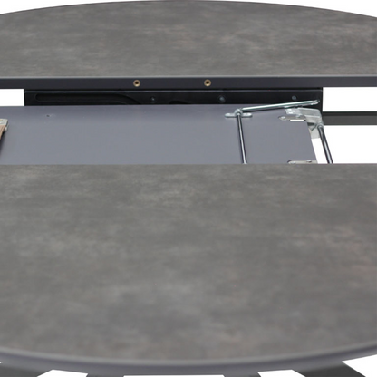 Comedor Circular Extendible Brixton con 6 Sillas Giratorias Westbourne