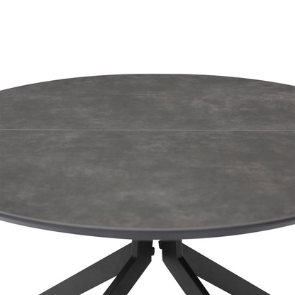 Comedor Circular Extendible Brixton con 6 Sillas Giratorias Westbourne