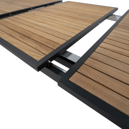 Set Comedor Extendible Más 10 Sillas Santorini Black