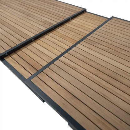 Set Comedor Extendible Más 10 Sillas Santorini Black