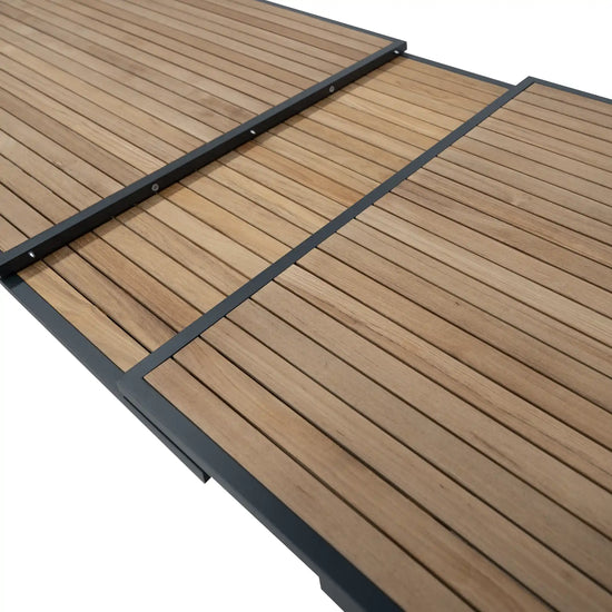 Set Comedor Extendible Más 10 Sillas Santorini Black