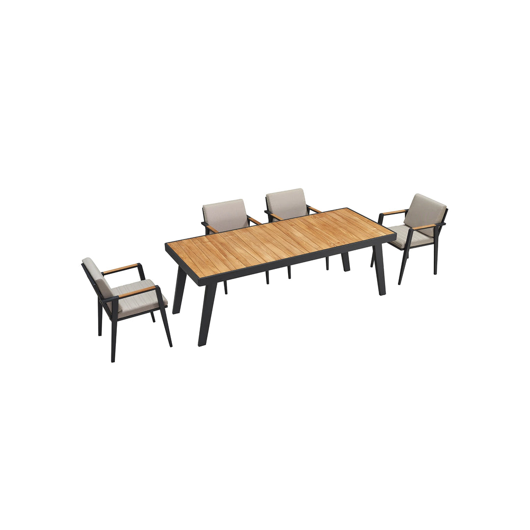 Set Comedor Más 6 Sillas de Exterior Emoti