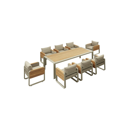 Set Comedor Mas 8 Sillas de Exterior Nothingham