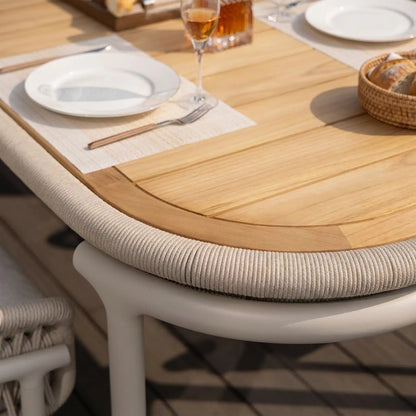 Set Comedor Más 8 Sillas de Exterior Calypso