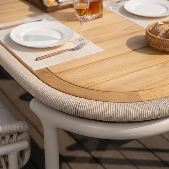Set Comedor Más 8 Sillas de Exterior Calypso