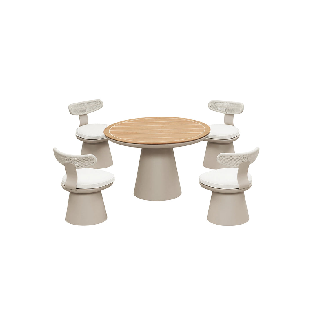 Set Comedor Más 4 Sillas de Exterior Calla