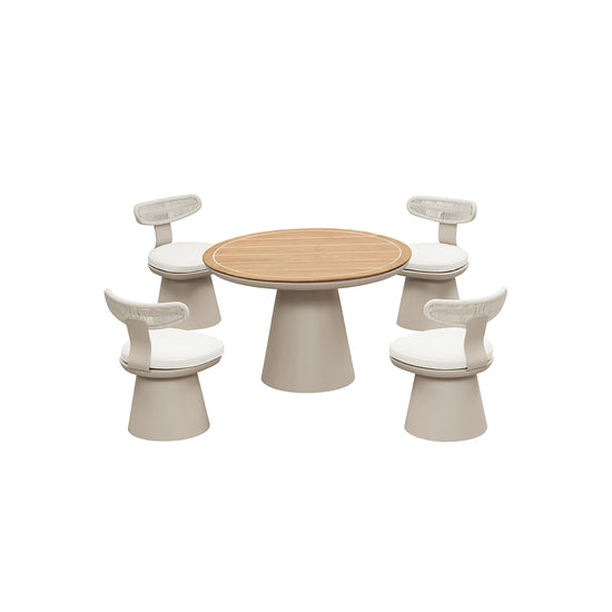 Set Comedor Más 4 Sillas de Exterior Calla