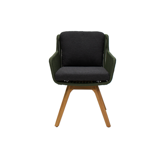 Silla para Exterior Flores Verde