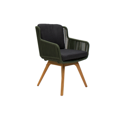 Silla para Exterior Flores Verde