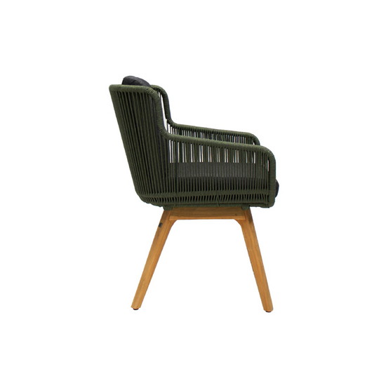 Silla para Exterior Flores Verde