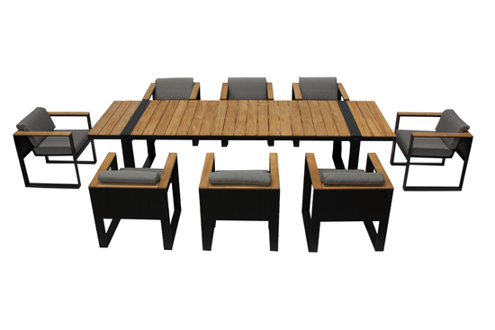 Comedor para Exterior con 8 Sillas Cambusa