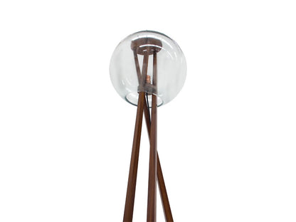 Lampara De Piso Quebec Pantalla Vidrio - Muebles Pergo