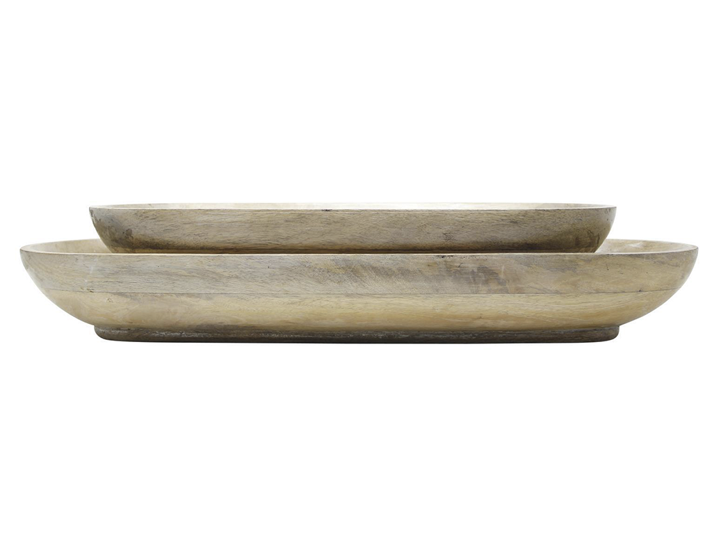 Set 2 Charolas Oval Estilo Nordico