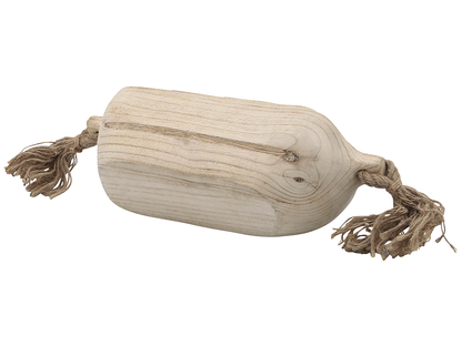 Charola Madera Con Borlas Marron
