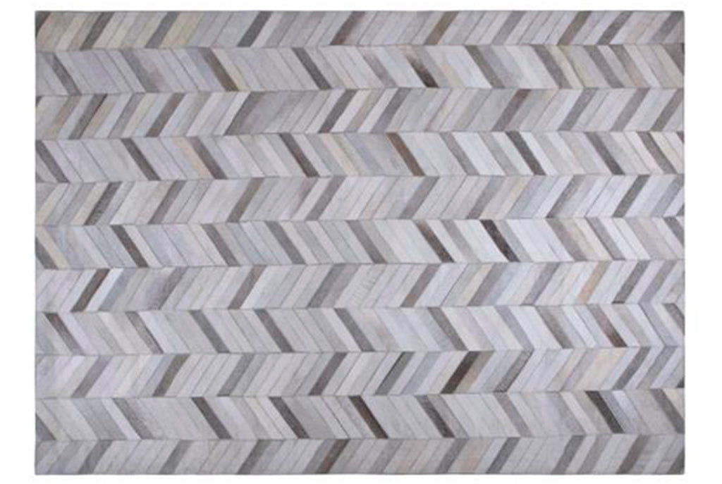 Tapete Cow Hide Rug Parquet LT Grey - Muebles Pergo