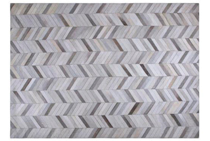 Tapete Cow Hide Rug Parquet LT Grey - Muebles Pergo